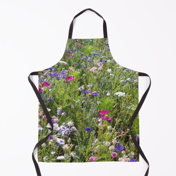 Item preview, Flowers Go Wild in Wimbledon 1 - field of blue, pink, white and green designed and sold by ellenhenry.
