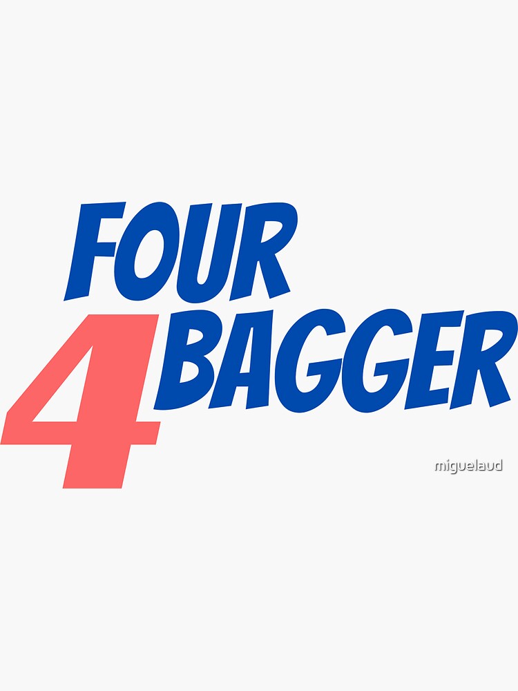 quot 4 Four BaggerFan or Player Design quot Sticker for Sale by