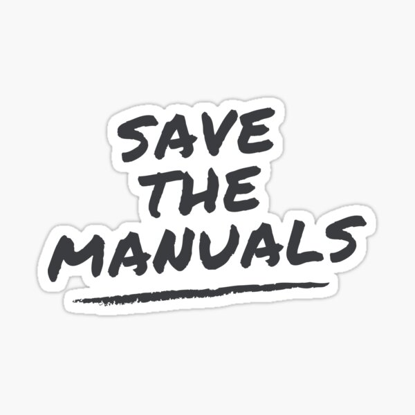 save the manuals stickers redbubble redbubble