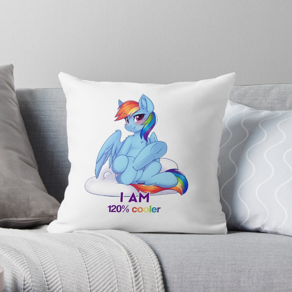 rainbow dash cloud pillow