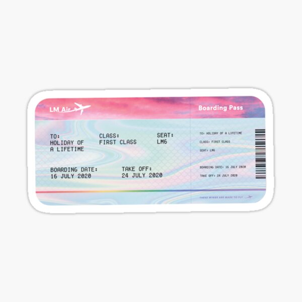 LITTLE MIX HOLIDAY TICKET Sticker