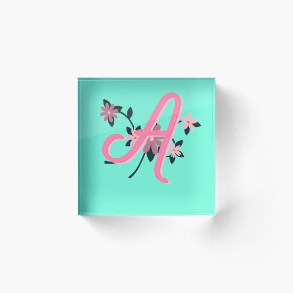 LETTER A Acrylic Block