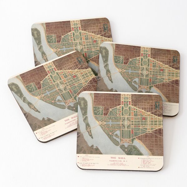 Item preview, Vintage Map of the DC National Mall (1915) designed and sold by BravuraMedia.