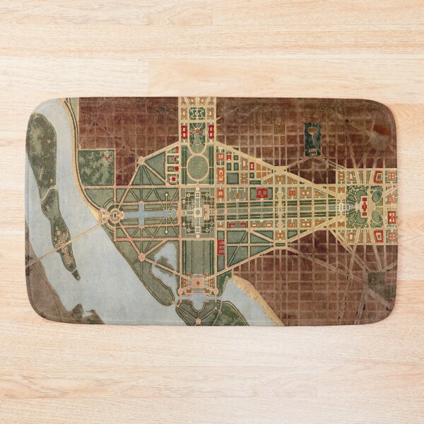 Item preview, Vintage Map of the DC National Mall (1915) designed and sold by BravuraMedia.