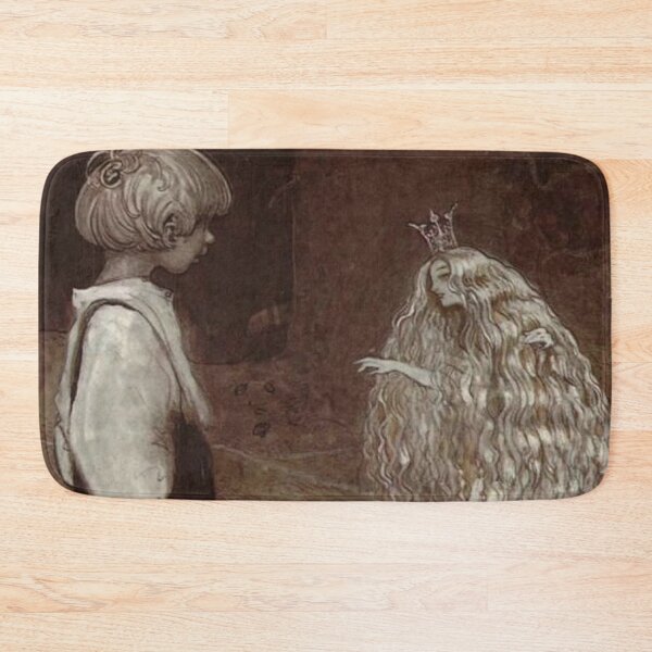 Artikelvorschau, Boy and a fairy princess and trolls Vintage John Bauer fantasy artwork entworfen und verkauft von Vintage Designs +.