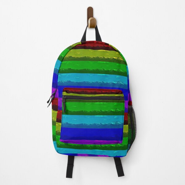 Mountain panorama colour abstract 2 Backpack