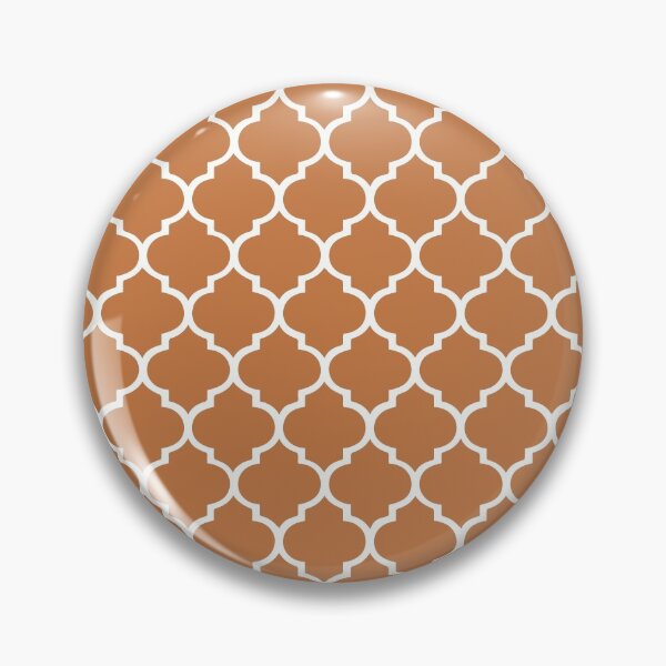 Item preview, Golden Ochre Moroccan Quatrefoil Clover Tile Pattern designed and sold by museofdreamers.