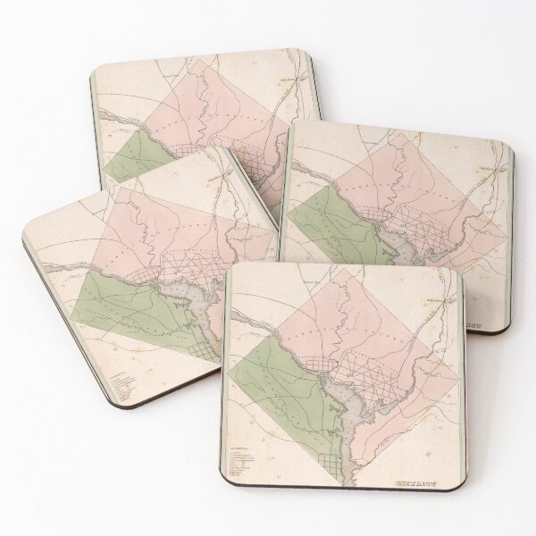 Item preview, Vintage Map of Washington DC (1838) designed and sold by BravuraMedia.