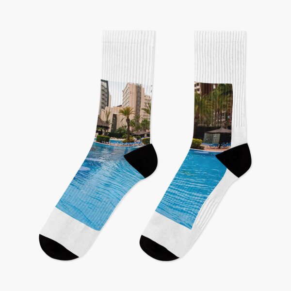 Item preview, Solana Hotel Swimming Pool Benidorm Spain designed and sold by AndyEvansPhotos.
