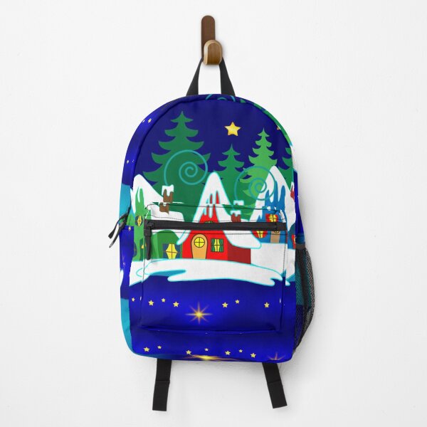Item preview, Home for the Holidays Midnight Blue, Christmas and Holiday Fantasy Collection designed and sold by Sharon Schwalbe.