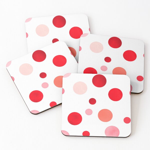 Item preview, Red and Pink Polka Dots designed and sold by miijojo1994.