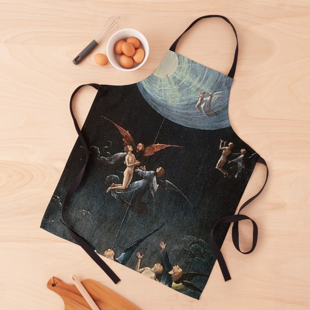 Hieronymus Bosch, apron_realistic_flatlay,square
