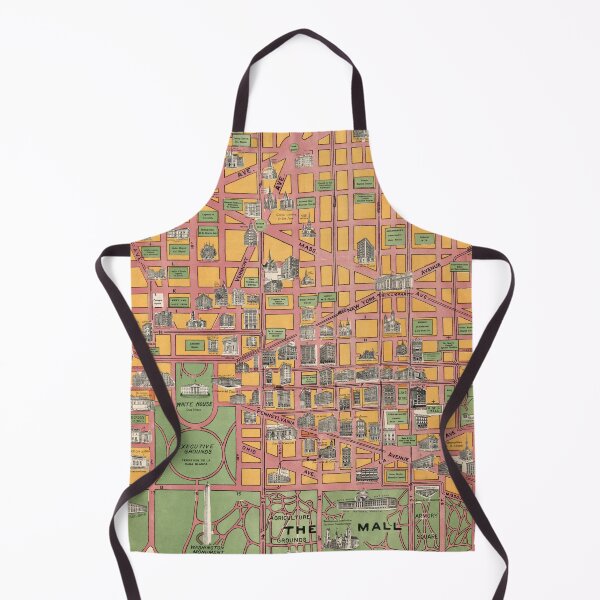 Item preview, Vintage Washington DC Pictorial Map (1919) designed and sold by BravuraMedia.