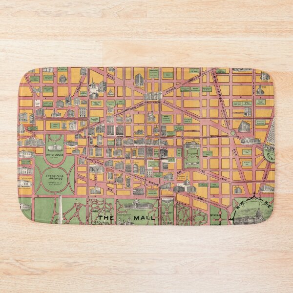 Item preview, Vintage Washington DC Pictorial Map (1919) designed and sold by BravuraMedia.