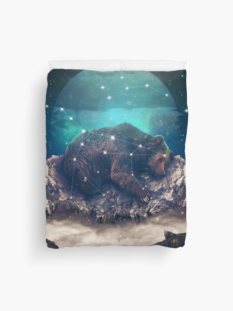 Thumbnail 1 of 2, Duvet Cover, Under the Stars | Ursa Major designed and sold by soaringanchor.