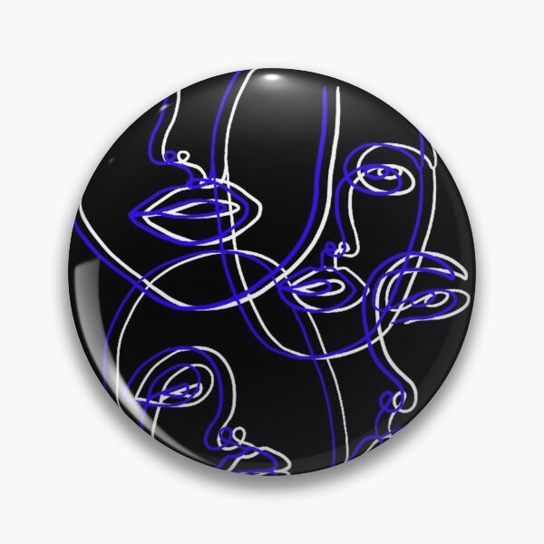 Item preview, Blue/white faces  designed and sold by ouatisworld.