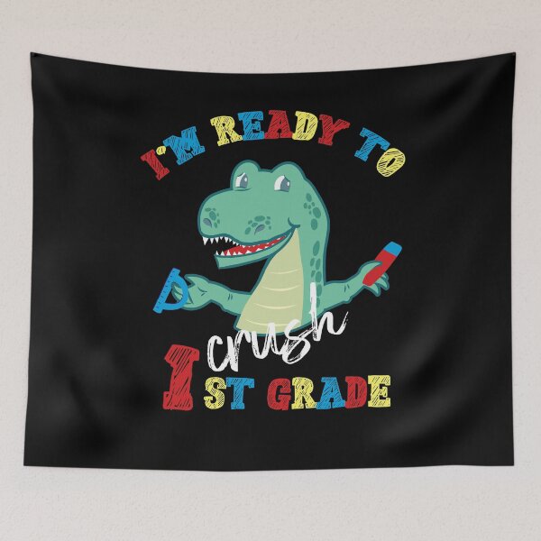 Item preview, School Beginner 1st Grade Dinosaur Dino Fan designed and sold by Betsytiptoe.