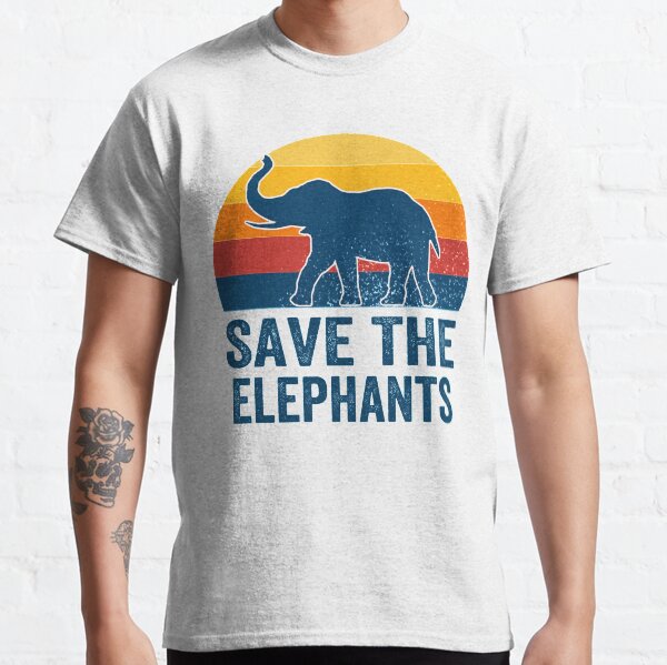 Save Elephant Tusks T-Shirt Animals Nature Wildlife Wild Life Savannah P168