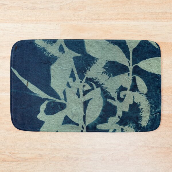 Item preview, Botanical blue floral vintage style handmade print 57 designed and sold by KasparekFineArt.