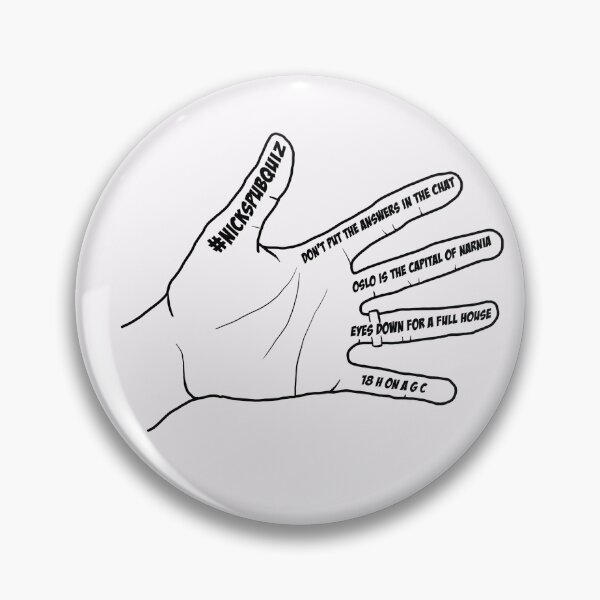 Item preview, #NicksPubQuiz The Hand (Black) designed and sold by nickheathsport.