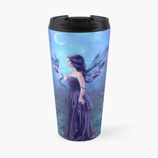 Iridescent Fairy & Dragon Travel Mug
