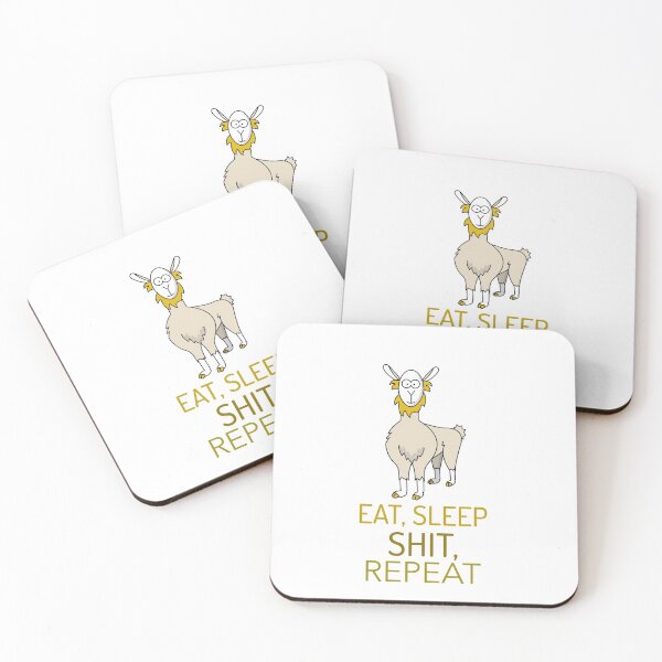 Item preview, Sheep - Eat Sleep Shit Repeat designed and sold by Got-Ya-Bak.