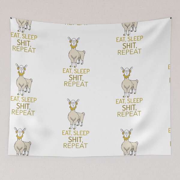 Item preview, Sheep - Eat Sleep Shit Repeat designed and sold by Got-Ya-Bak.