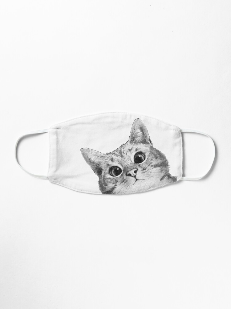 Alternate view of sneaky cat Mask