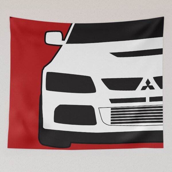 Item preview, Mitsubishi Lancer Evo - Close Up Zoom Corner Sticker / Tee Design designed and sold by TheStickerLab.