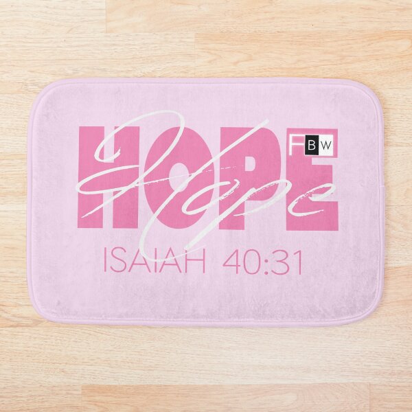 Hope Isaish 40:31 Bath Mat