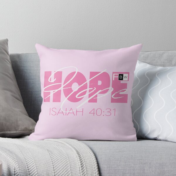Hope Isaish 40:31 Throw Pillow