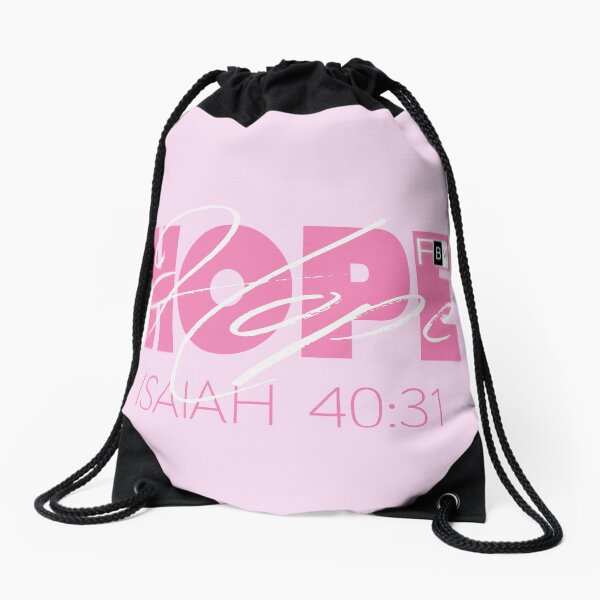 Hope Isaish 40:31 Drawstring Bag