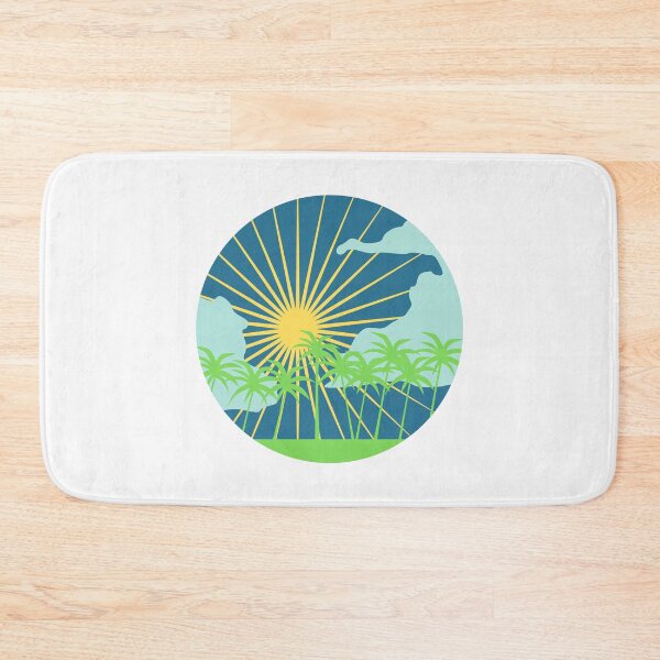 Item preview, summer tropical island vacation beautiful palm trees designed and sold by OneTimeEngineer.