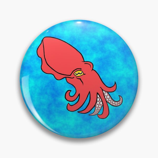 Item preview, Red Cuttlefish Cartoon patterns designed and sold by jentiger.