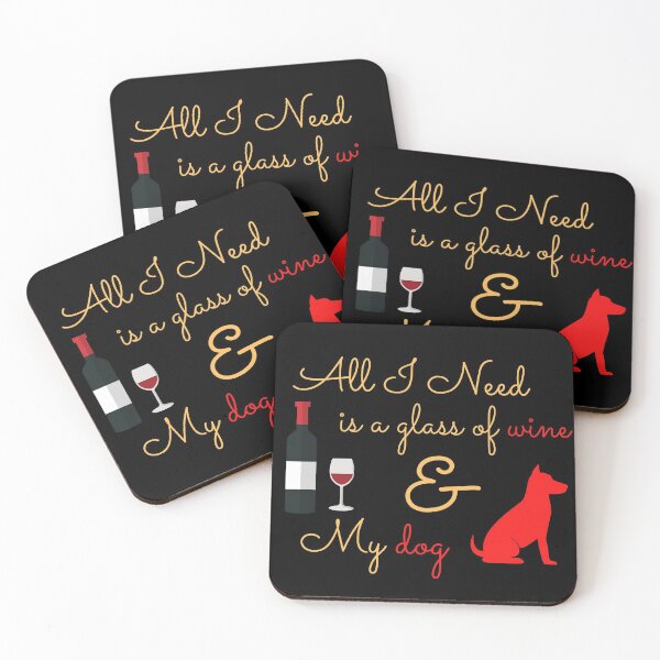 Item preview, all i need wine and my dog designed and sold by Zaibo.