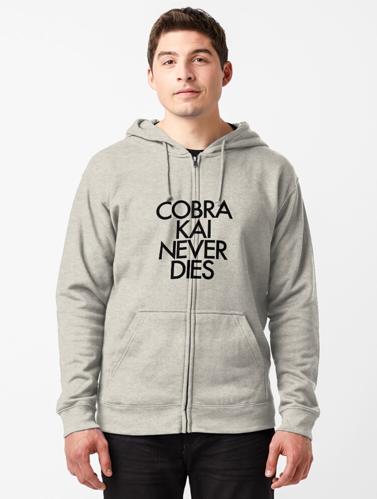 cobra kai zip hoodie