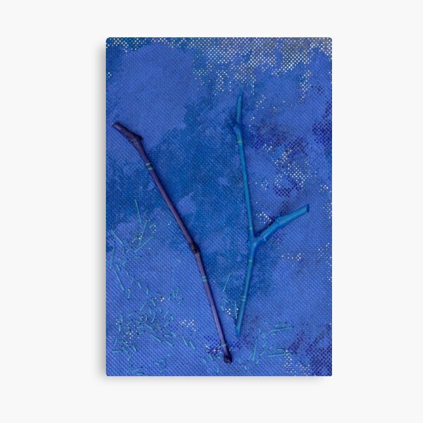 Whispering - Abstract Art Work With Stitching Canvas Print