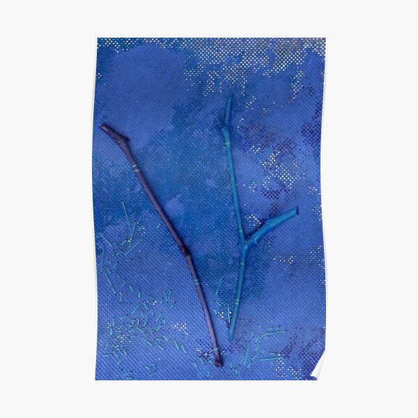 Whispering - Abstract Art Work With Stitching Poster