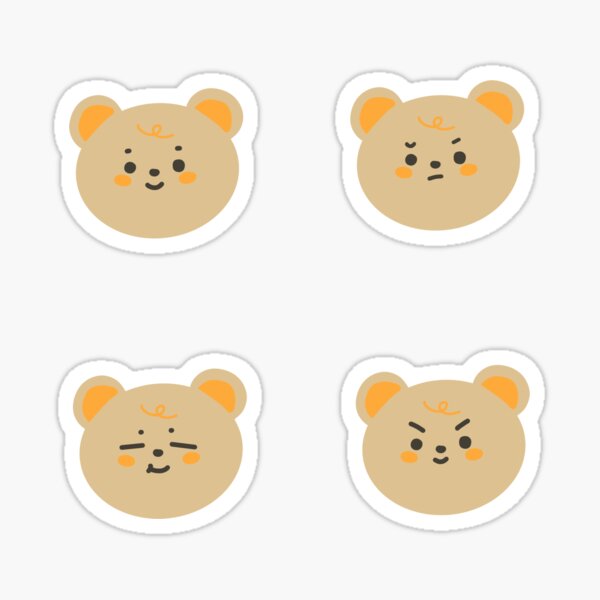 korean bear stickers for sale redbubble