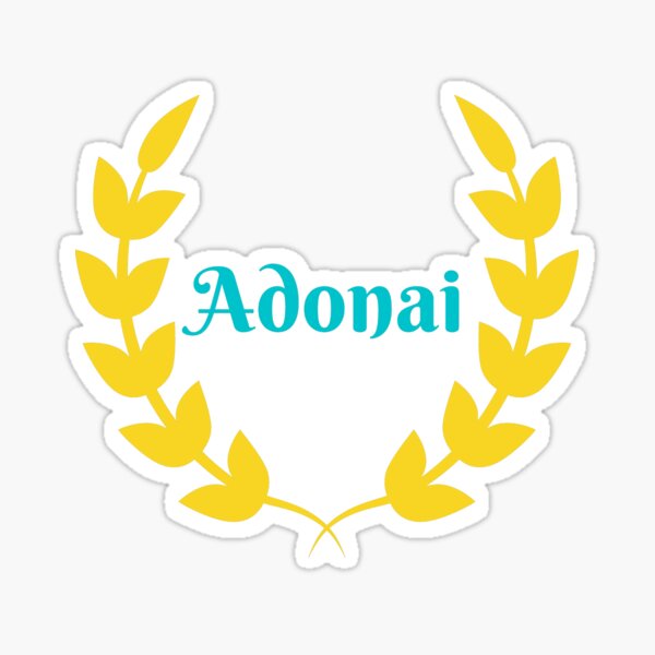 "Adonai" Sticker for Sale by Laog202 Redbubble