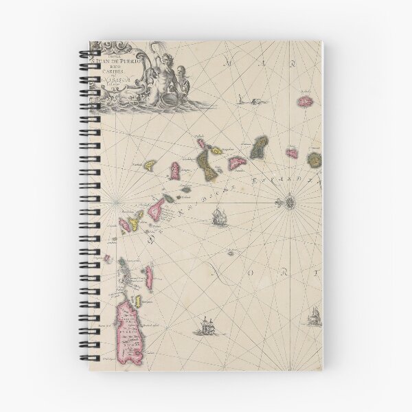 Item preview, Vintage Map of The Caribbean Islands (1700) designed and sold by BravuraMedia.