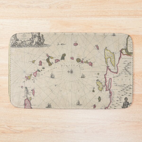Item preview, Vintage Map of The Caribbean Islands (1700) designed and sold by BravuraMedia.