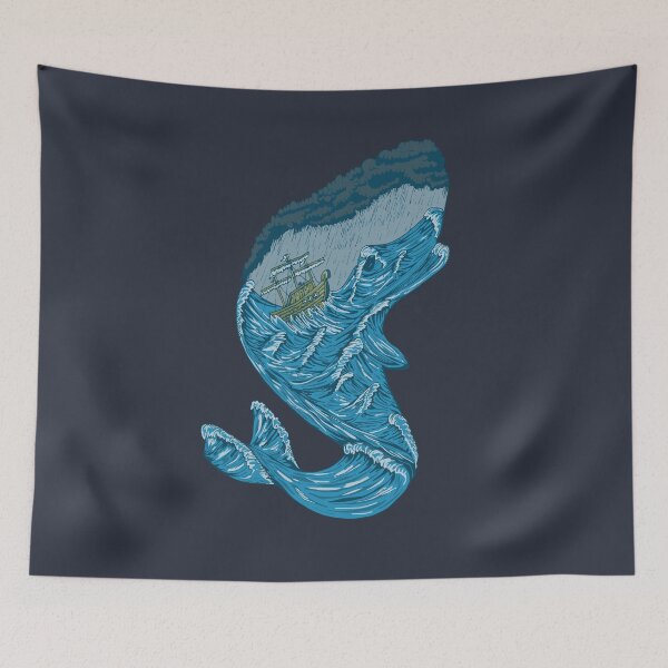 Item preview, The whale and the rough seas designed and sold by Felipeoferreira.