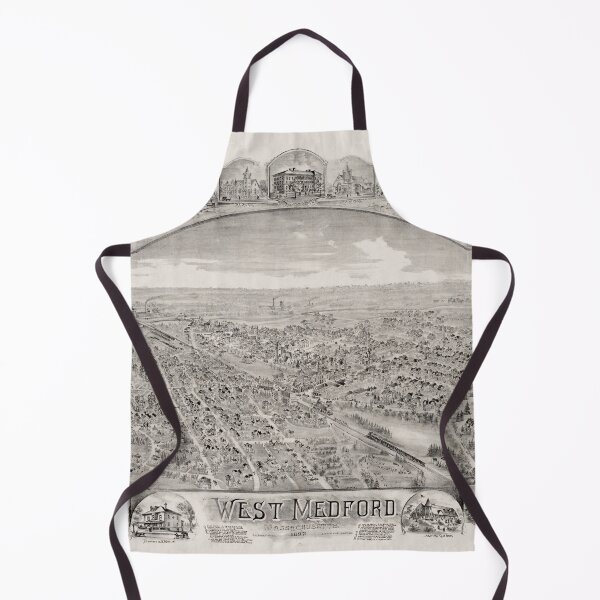 Item preview, Vintage Map of West Medford MA (1897) designed and sold by BravuraMedia.