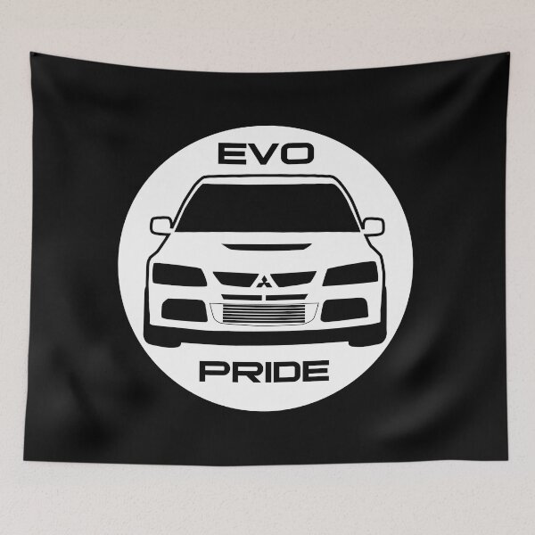 Item preview, "Evo Pride" - Mitsubishi Evolution VIII Sticker & Decal for Lancer fans designed and sold by TheStickerLab.