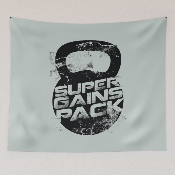 Item preview, Super Gains Pack - Funny workout lover Gift designed and sold by Teenation9.