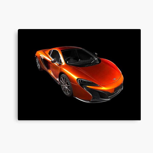 McLaren 650S 2015 - Tee / Sticker Design - Volcano Orange Supercar Canvas Print