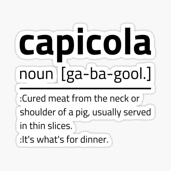 Item preview, Capicola Gabagool Flag Description designed and sold by fusedtees.
