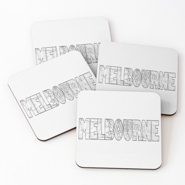 Item preview, Melbourne Street Map designed and sold by thestreetslocal.