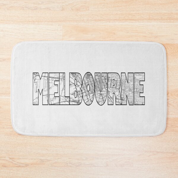 Item preview, Melbourne Street Map designed and sold by thestreetslocal.